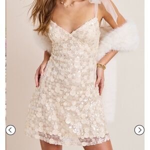 Miami Cream Sequin Wedding Dress